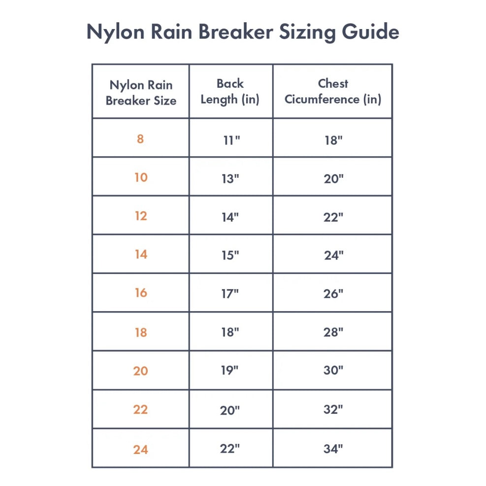 WagWear Nylon Rainbreaker